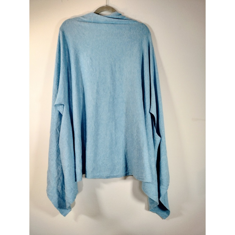 Talbots Womens Cashmere Blend Open Front Poncho Cardigan Sweater: Fits M/L - Picture 4 of 6